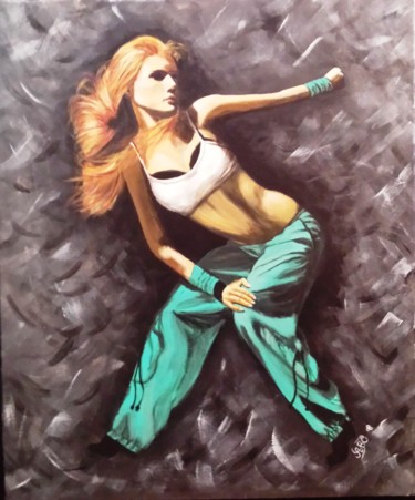 Картина под названием "Hip-Hop" - Anne Brunello, Подлинное произведение искусства, Акрил