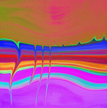 Arts numériques intitulée "horizon" par Anne Cabon, Œuvre d'art originale, Travail numérique 2D