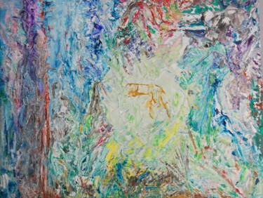 Картина под названием "L'enfance du monde…" - Anne Charbonnier, Подлинное произведение искусства, Акрил Установлен на Деревя…