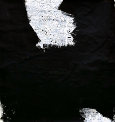 Картина под названием "BLACK LEATHER" - Anne Girault Bardaud, Подлинное произведение искусства, Акрил Установлен на Деревянн…
