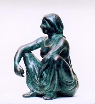 Sculpture titled "L'indienne" by Anne Gomez-Bruguière, Original Artwork