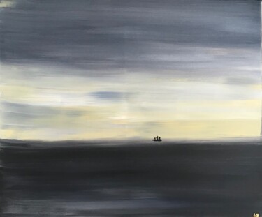 "Horizon, un matin ,…" başlıklı Tablo Anne Halléguen tarafından, Orijinal sanat, Akrilik
