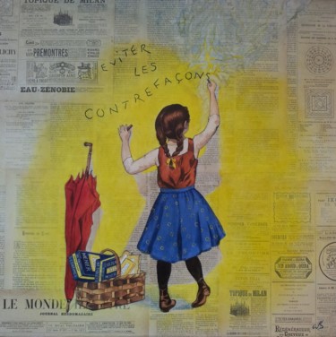 Peinture intitulée "Eviter les contrefa…" par Anne-Lise Bertrand, Œuvre d'art originale, Acrylique