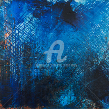 "Abysses" başlıklı Tablo Anne-Marie Mary tarafından, Orijinal sanat, Petrol Ahşap Sedye çerçevesi üzerine monte edilmiş