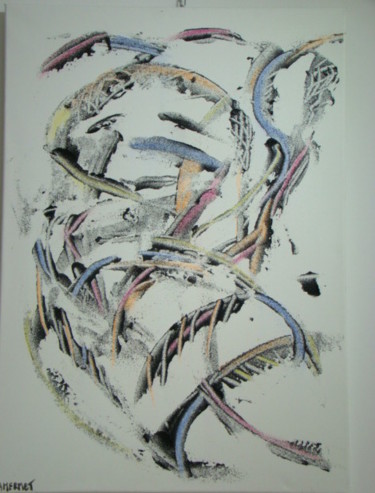 Peinture intitulée "renouveau 1" par Anne Marie Mermet, Œuvre d'art originale, Pastel