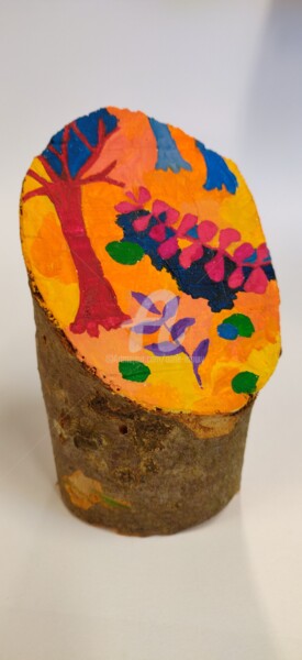 "Petite forêt #5" başlıklı Tablo Anne Maury tarafından, Orijinal sanat, Guaş boya