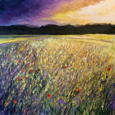 Painting titled "Gentils coquelicots" by Anne Vignau, Original Artwork