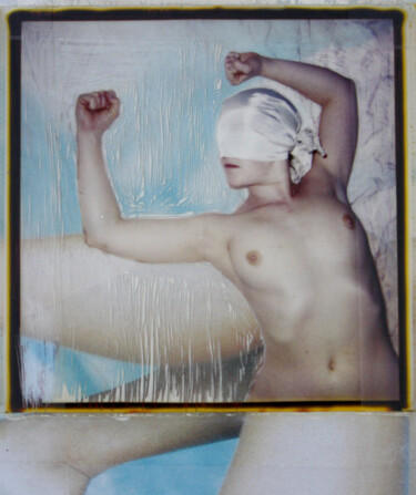 제목이 "Polaroids – Nude #01"인 콜라주 Annemarieke Van Peppen로, 원작, 아날로그 사진