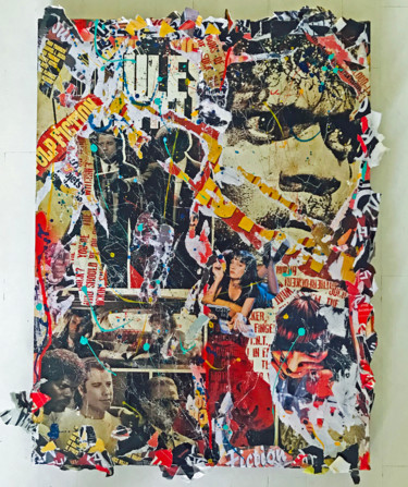 Collages titulada "PULP FICTION" por Anne Mondy, Obra de arte original, Collages