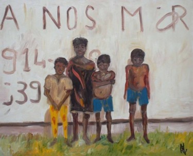 Peinture intitulée "A nos morts" par Anne Paul, Œuvre d'art originale