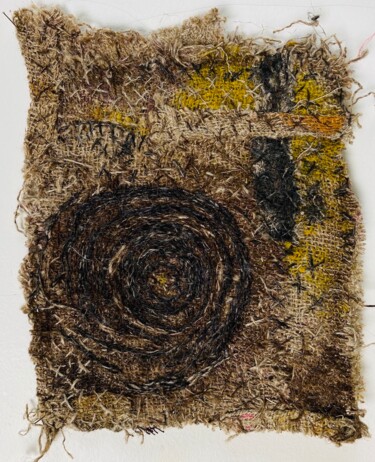 Textielkunst getiteld "ART BRUT TEXTILE BR…" door Annesailor, Origineel Kunstwerk, Borduurwerk