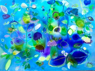 Peinture intitulée "Blue hour" par Anne Samson, Œuvre d'art originale, Acrylique