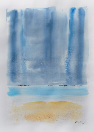 Schilderij getiteld "Morning light at th…" door Annet Loginova, Origineel Kunstwerk, Aquarel