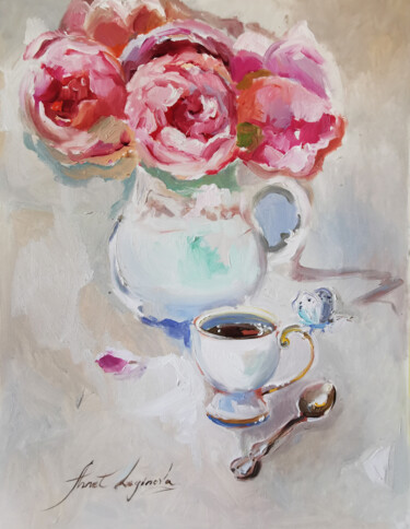 Malarstwo zatytułowany „Blossoming Beauty.…” autorstwa Annet Loginova, Oryginalna praca, Olej