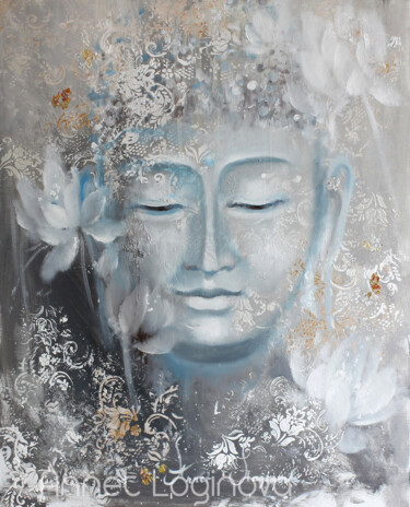 Druckgrafik mit dem Titel "Buddha. Giclée Prin…" von Annet Loginova, Original-Kunstwerk, Digitaldruck