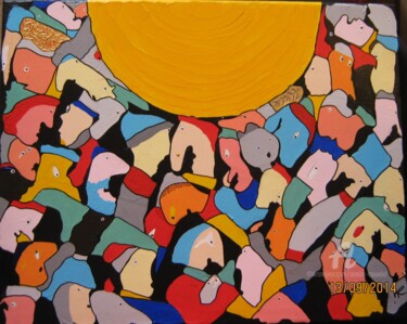 Pittura intitolato "LET THE SUN SHINE I…" da Annick Couëdel, Opera d'arte originale, Acrilico