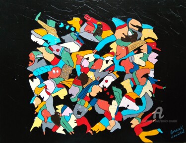 Peinture intitulée "ALLEGRO APPASSIONATO" par Annick Couëdel, Œuvre d'art originale, Acrylique