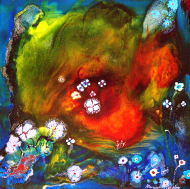"Connaissances magiq…" başlıklı Tablo Annick Redor tarafından, Orijinal sanat, Vitray boyama