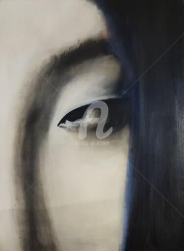 Картина под названием "GEISHA" - Annie Briançon Marjollet, Подлинное произведение искусства, Масло Установлен на Деревянная…