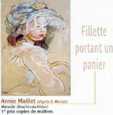 Peinture intitulée "LA FILLETTE AU PANI…" par Annie Dite Ana Maillet, Œuvre d'art originale