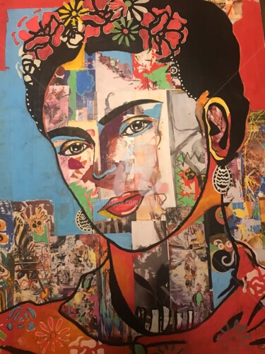 Pintura titulada "Frida" por Annie Predal, Obra de arte original, Acrílico