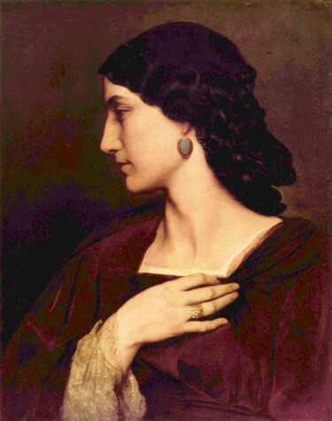 Peinture intitulée "Nanna" par Anselm Feuerbach, Œuvre d'art originale, Huile