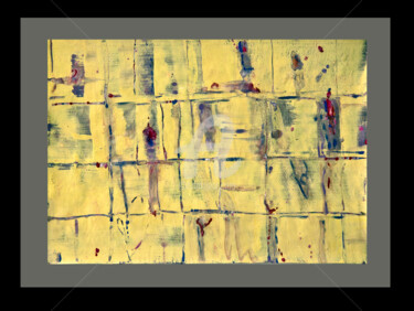 "Yellow cobblestones" başlıklı Tablo Anthony Oliver tarafından, Orijinal sanat, Guaş boya