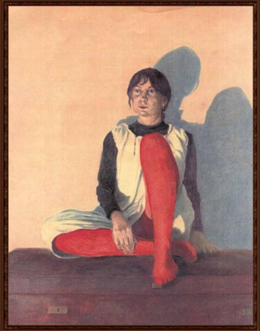 Pittura intitolato " Maria ( bozzetto s…" da Lorenzo  Antognetti Artista, Opera d'arte originale