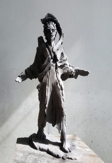 Escultura titulada "" EMMANUEL" à YAROU…" por Antoine Berbari, Obra de arte original, Yeso