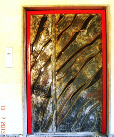 Scultura intitolato "" Méandres " Porte…" da Antoine Berbari, Opera d'arte originale, Metalli