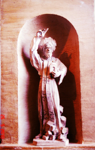 Скульптура под названием "PROJET : " STATUE D…" - Antoine Berbari, Подлинное произведение искусства, Гипс