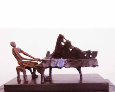Rzeźba zatytułowany „1980 - " Le-pianist…” autorstwa Antoine Berbari, Oryginalna praca, Brąz