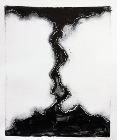 Отпечатки и Гравюры под названием "tornade 026" - Antoine Marelle, Подлинное произведение искусства, Монотип