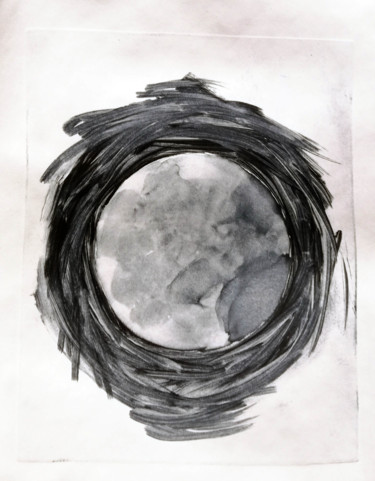 Отпечатки и Гравюры под названием "oeil" - Antoine Marelle, Подлинное произведение искусства, Монотип
