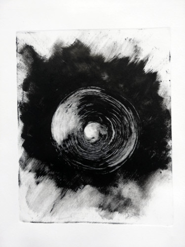 Εκτυπώσεις & Χαρακτικά με τίτλο "cercle 02" από Antoine Marelle, Αυθεντικά έργα τέχνης, Μονοτυπία