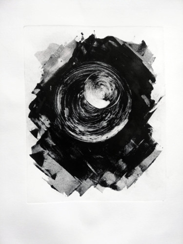 "cercle 05" başlıklı Baskıresim Antoine Marelle tarafından, Orijinal sanat, Monotip