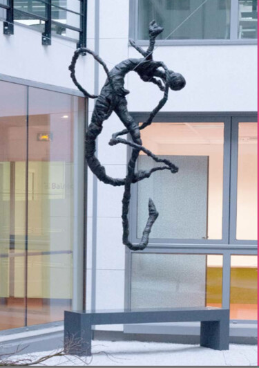 Sculptuur getiteld "Aura Swing" door Antoinette Rozan, Origineel Kunstwerk, Bronzen