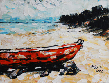 Malarstwo zatytułowany „Pavilosta sea” autorstwa Anton Lazutin, Oryginalna praca, Akryl