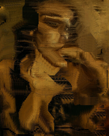 Arte digital titulada "Naked Hand Eater" por Anton Pustovalov, Obra de arte original, Pintura Digital
