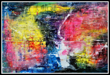 Painting titled "Favourite abstract" by Anton Rakun, Original Artwork, Acrylic Mounted on Wood Stretcher frame