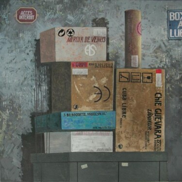 Ζωγραφική με τίτλο "Le packaging. Sous-…" από Антон Соломуха, Αυθεντικά έργα τέχνης, Λάδι