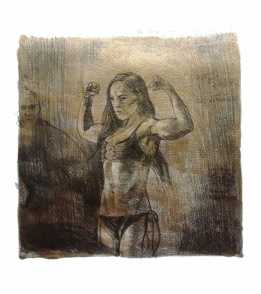 Dessin intitulée "I Used To Stand Tal…" par Anton Terziev, Œuvre d'art originale, Crayon