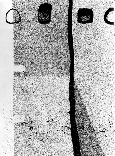 Tekening getiteld "Column (II-IV)" door Anton Terziev, Origineel Kunstwerk, Inkt