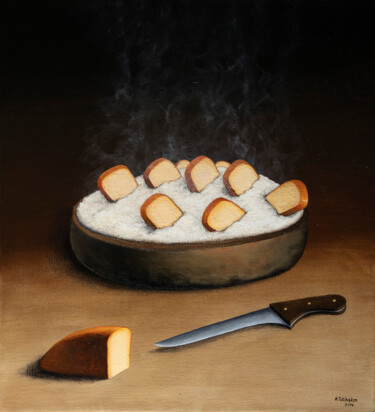 绘画 标题为“Ghomi with smoked s…” 由Anton Totibadze, 原创艺术品, 丙烯 安装在木质担架架上