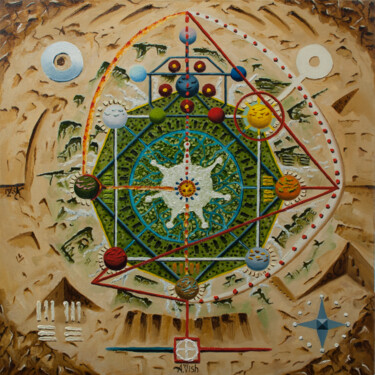 Malarstwo zatytułowany „Balance A.Vish” autorstwa Anton Vishnevsky (A. Vish), Oryginalna praca, Olej Zamontowany na Panel dr…