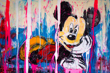 제목이 "Mickey and Minnie i…"인 미술작품 Antoni Dragan로, 원작, 아크릴 나무 들것 프레임에 장착됨