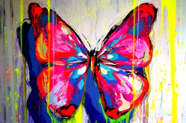 Peinture intitulée "Summer Butterfly" par Antoni Dragan, Œuvre d'art originale, Acrylique