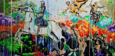 Картина под названием "Crisis" - Antoni Dragan, Подлинное произведение искусства, Акрил Установлен на Деревянная рама для но…