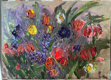 Pintura intitulada "Весна" por Antonietka, Obras de arte originais, Óleo