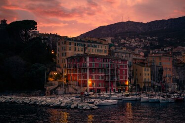 Fotografia intitolato "Pink Sunset on Bast…" da Antonin Borie, Opera d'arte originale, Fotografia digitale